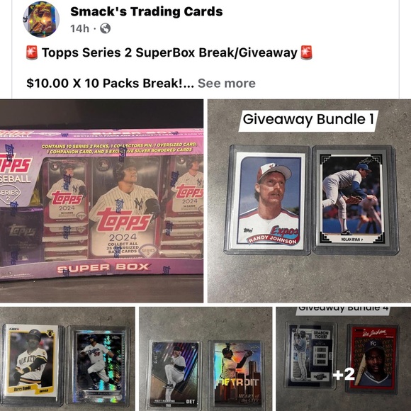 1 Spot = 1 Guarenteed Pack In $10 X 10 Raffle For Topps 2024 Super Box +Giveaway - Picture 4 of 5